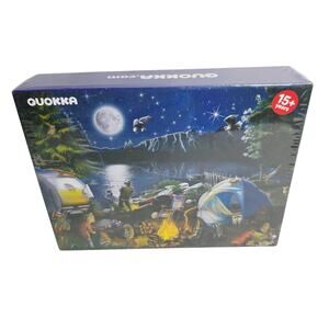 QUOKKA Family Campfire Theme 1000 Pieces Jigsaw Puzzle New Sealed -Family Time